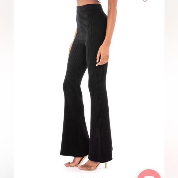 ASTR maida pant high waisted flare cotton / nylon pants - Picture 3 of 6